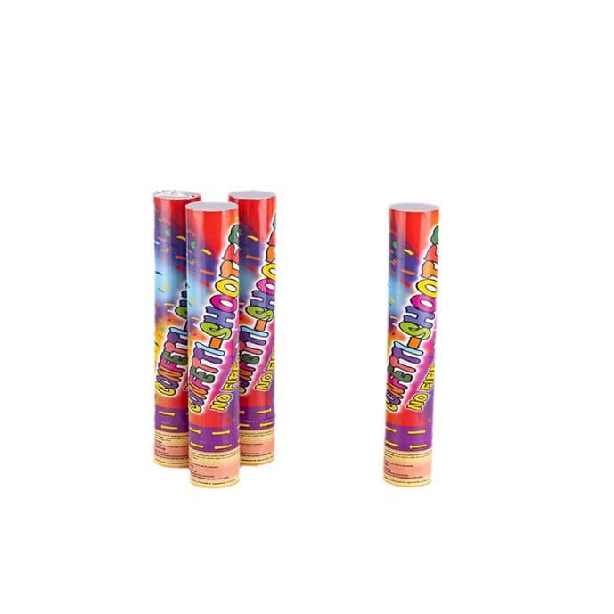 ConfettiGo Poppers de Mano Giratorios – Seguros y Personalizables