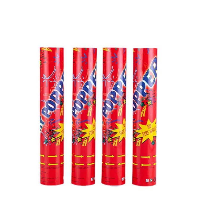 ConfettiGo Poppers de Mano Giratorios – Seguros y Personalizables