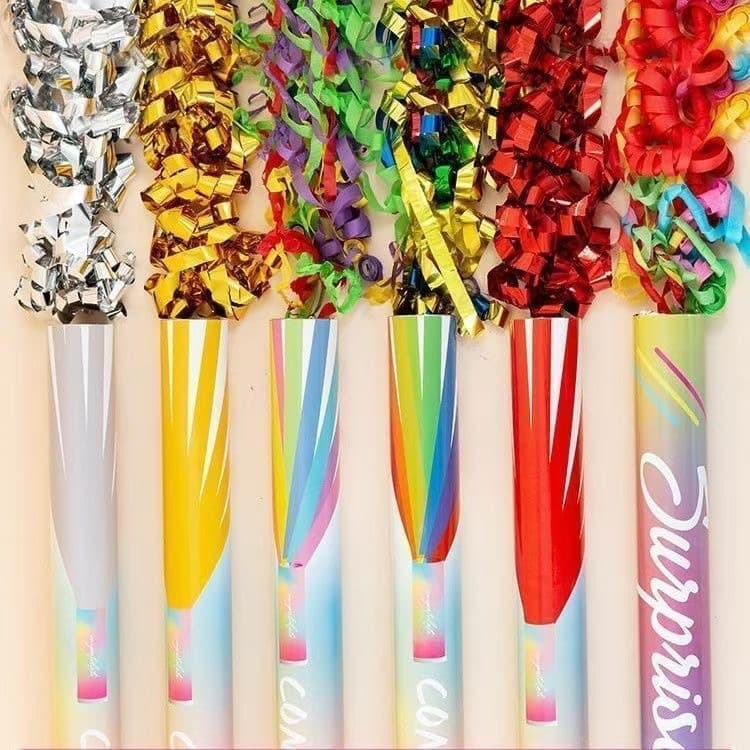 ConfettiGo 60厘米五彩纸屑礼炮 - 婚礼与派对的缤纷彩带