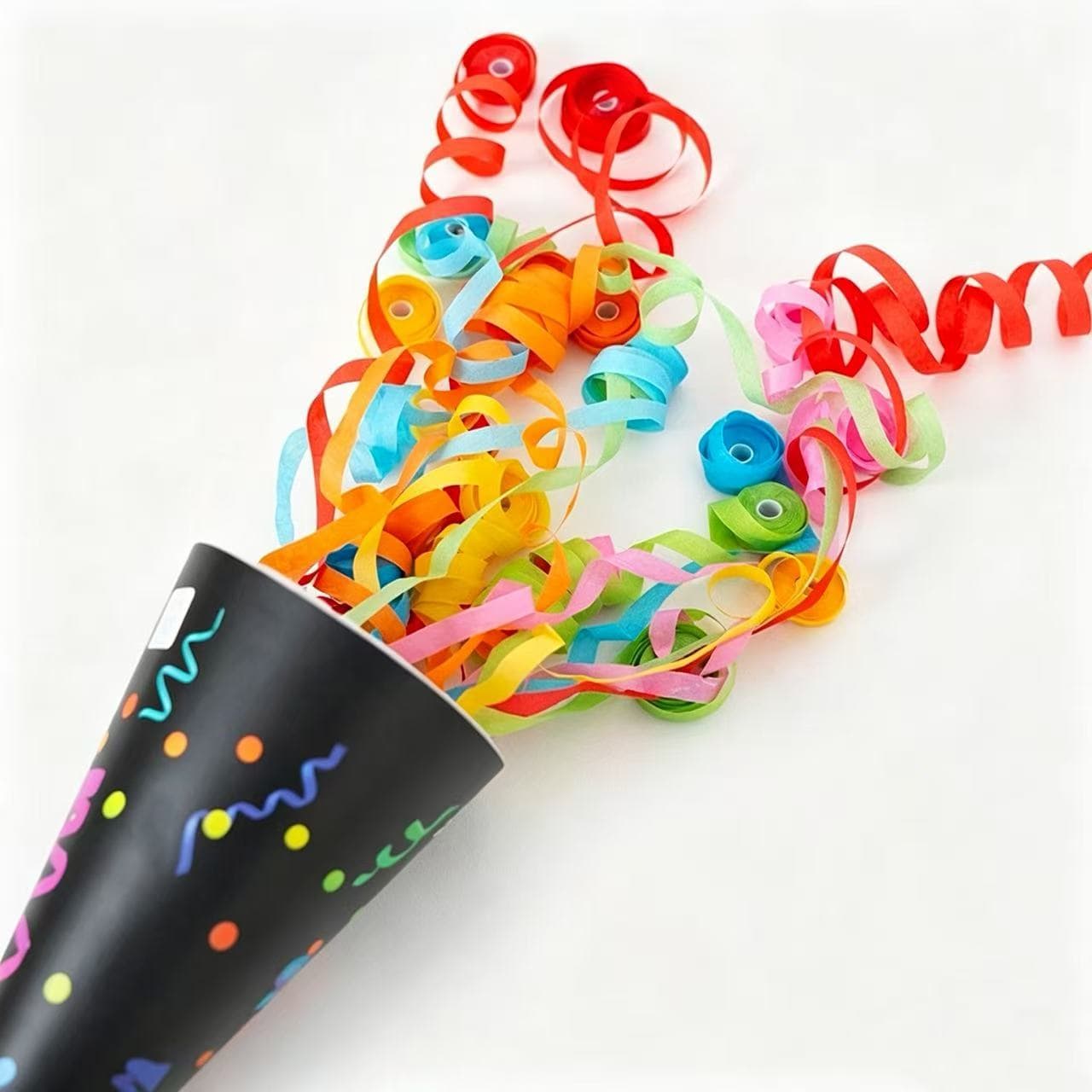 ConfettiGo Rubans Lancés à la Main en Forme de Glace pour Anniversaires