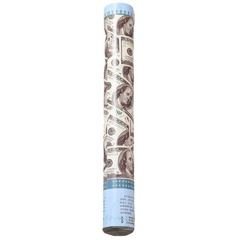 ConfettiGo Wealth Cannon - หลอดฉลองแคนนอนพลังอากาศปลอดภัยพร้อมลายดอลลาร์