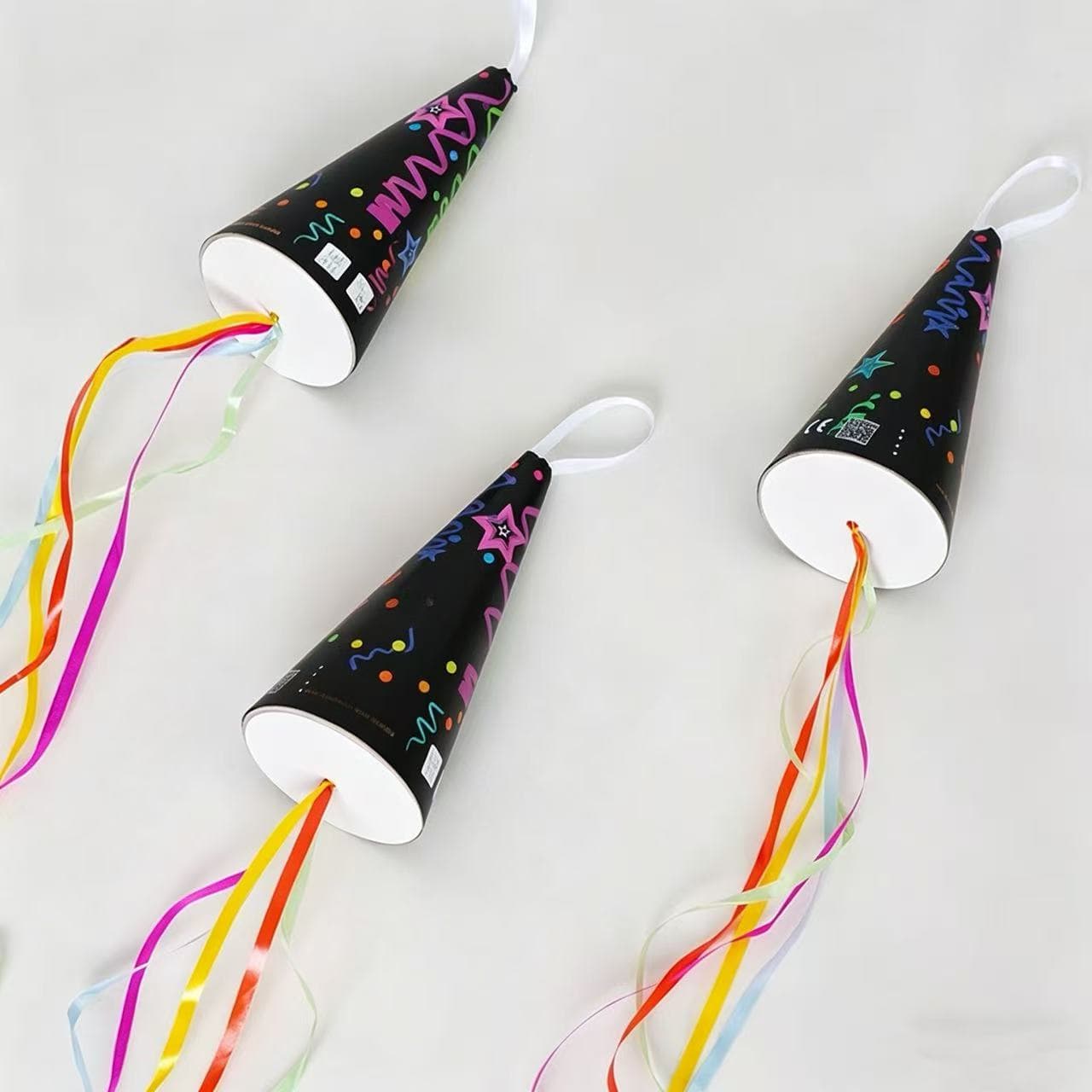 ConfettiGo Ice Cream Hand-Thrown Streamers for Birthday Parties