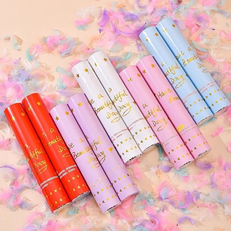 ConfettiGo ป๊อปเปอร์ขนนกสีสันสดใสขนาด 30 ซม.