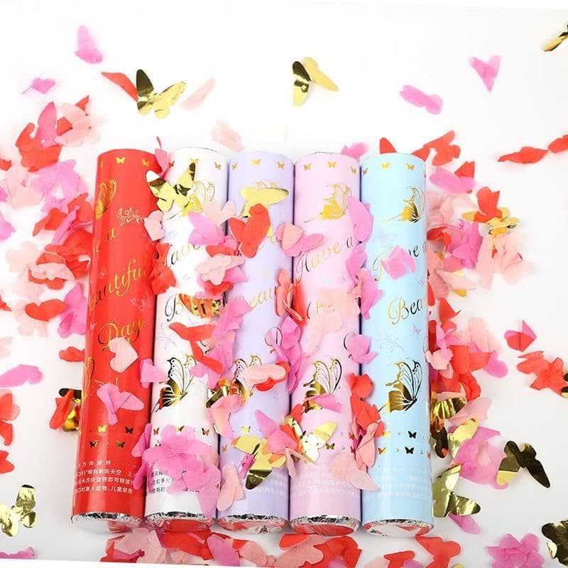 ConfettiGo Cañones de Confeti Aromáticos con Fragancia Floral Natural para Celebraciones Románticas