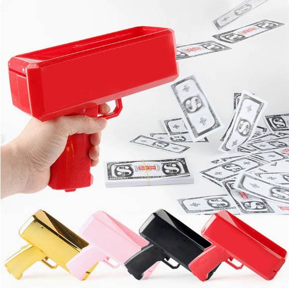 ConfettiGo Pistolet à Argent Électrique - Pulvérisateur Haute Vitesse pour Fêtes et Événements