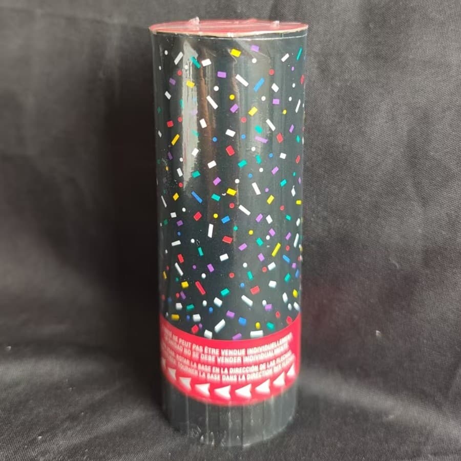 ConfettiGo Colorful Ribbon Confetti Poppers - Handheld Spring Cannons