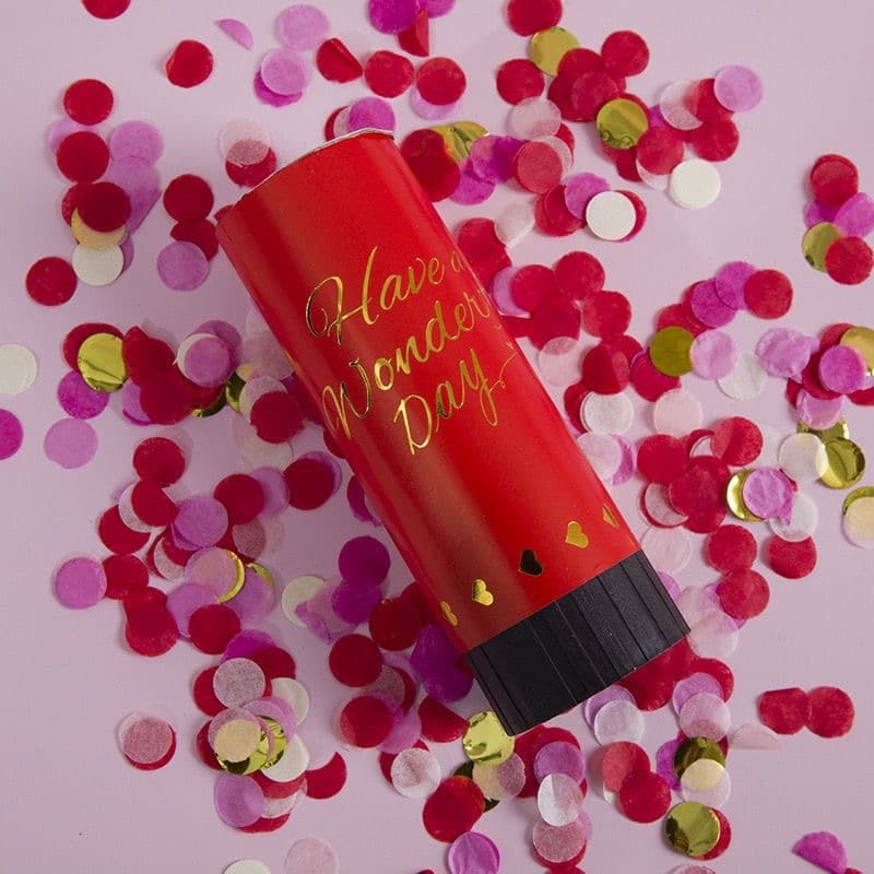ConfettiGo 11cm ป๊อปเปอร์กระดาษสีสปริงแบบถือมือ